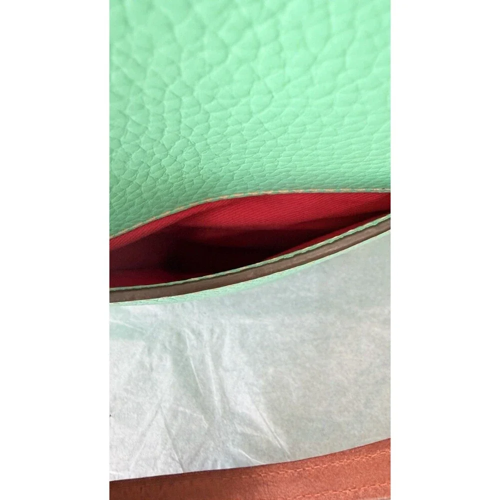 Dooney & Bourke Lexington Shopper Pebble Grain Leather Tote Bag Spearmint Green - Picture 7 of 14